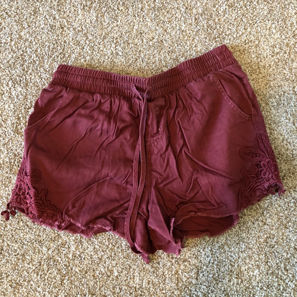 Salmon colored women’s dress shorts